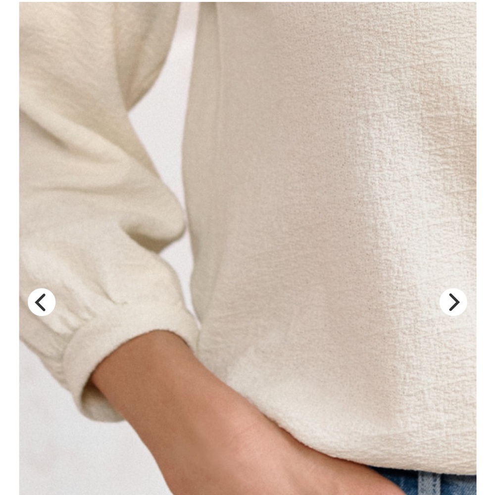 Garnet Hill Pebble-Stitch Knit Top - Picture 2 of 9